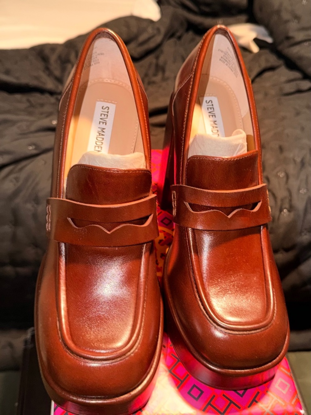 Steve Madden retro heeled loafers